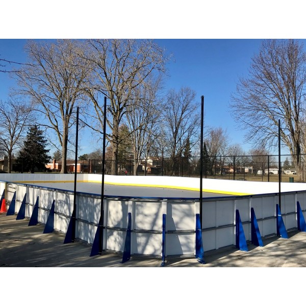 Outdoor Permanent Ice Rink Kit PolySteel Iron Sleek